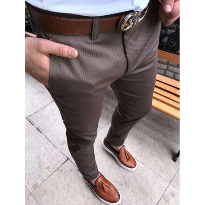 Fit Casual Trousers Men's Suit Trousers - Image 3