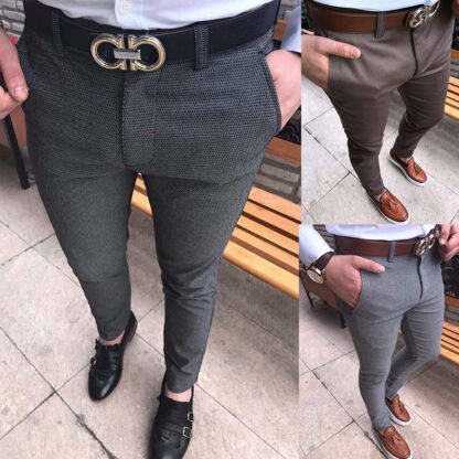 Fit Casual Trousers Men's Suit Trousers - Image 2