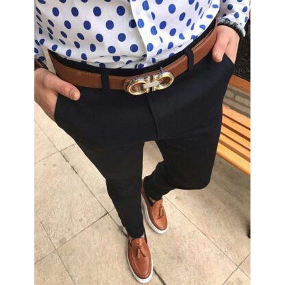 Fit Casual Trousers Men's Suit Trousers - Image 5