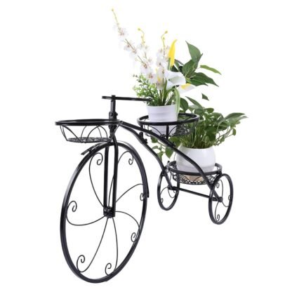 Tricycle Plant Stand Flower Pot Cart Holder Ideal For Home Garden And Patio - Image 5