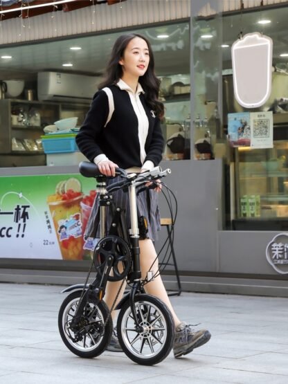 One Second Folding 14 Inch Small Super Portable Bicycle - Image 5
