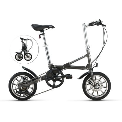 One Second Folding 14 Inch Small Super Portable Bicycle - Image 2