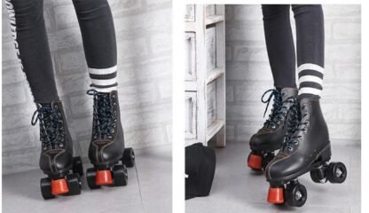 Double Row Roller Brush Street Shoe Cover Roller Skates Double Row Roller Skates - Image 3